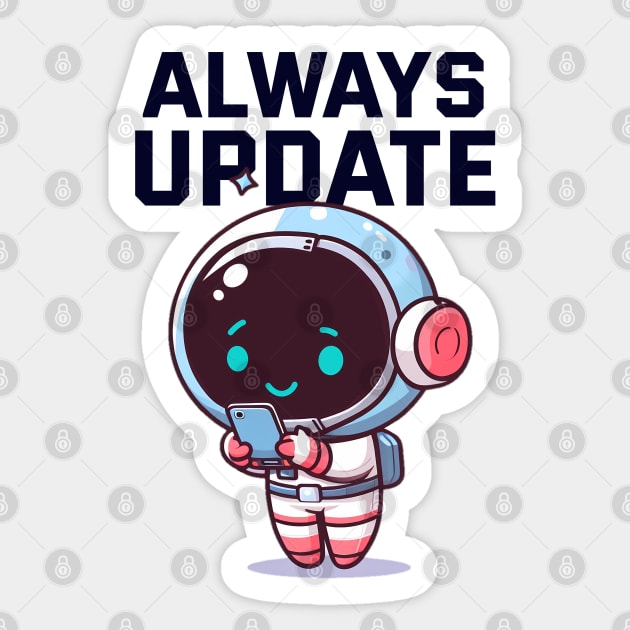 Astro Girl Play Gadget Sticker by mirailecs